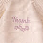 Personalised Baby Girl Blossom Embroidered Cardigan Gift, thumbnail 2 of 12