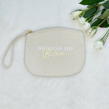 Bridesmaid Personalised Wedding Make Up Bag, 2 of 3