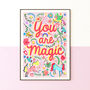You Are Magic Unicorn Print | Storybook Nursery Wall Art, thumbnail 2 of 11