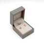 14ct Solid Gold Heart Stud Earrings, thumbnail 3 of 4