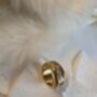 Baguette Cut Cz Band Chunky Statement Ring In 18 K Gold, thumbnail 1 of 12