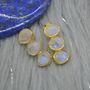 Rainbow Moonstone Earrings: June Birthstone Drop, thumbnail 3 of 8
