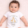 Personalised First Father’s Day Giraffe Baby Outfit, thumbnail 1 of 8