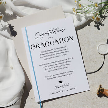 Personalised Congratulations On Your Graduation Card UK, 2 of 7