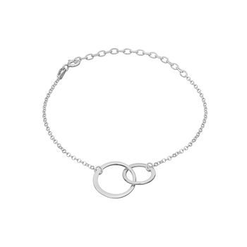 Personalised Sterling Silver Linked Circles Bracelet, 6 of 8