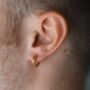 925 Silver Cuban Huggie Earring For Men, thumbnail 6 of 10