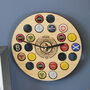 Personalised Clock Beer Bottle Cap Collector Gift, thumbnail 2 of 5