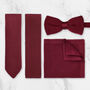 Handmade 100% Polyester Knitted Tie In Burgundy Red, thumbnail 1 of 9