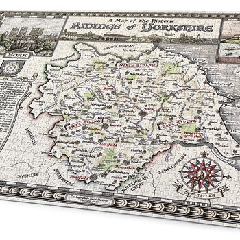 Yorkshire Map Jigsaw Puzzle 1000 Pieces, 5 of 6
