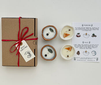 Christmas Pinch Pot Candle Aromatherapy Gift Box, 2 of 5