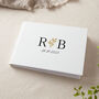 Printed Leaves Personalised Initials Wedding Guest Book, thumbnail 2 of 3