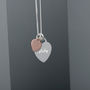 Personalised Sterling Silver Duo Heart Necklace, thumbnail 7 of 10