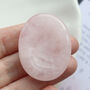 Rose Quartz Worry Stone For Comfort And Love, thumbnail 1 of 3