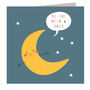 Moon Greetings Card, thumbnail 2 of 5