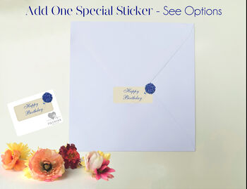 100th Birthday Butterfly Blue Hydrangea Card, 8 of 12