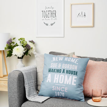 Personalised New Home Cushion, 2 of 2