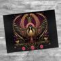 Art Deco Glass Chopping Board Celestial Aviary One, thumbnail 7 of 8