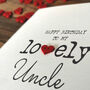Personalised Birthday Card For Special Uncle, Handmade Card, thumbnail 4 of 4