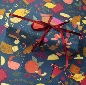 Cocktail Party Wrapping Paper, 3 of 7