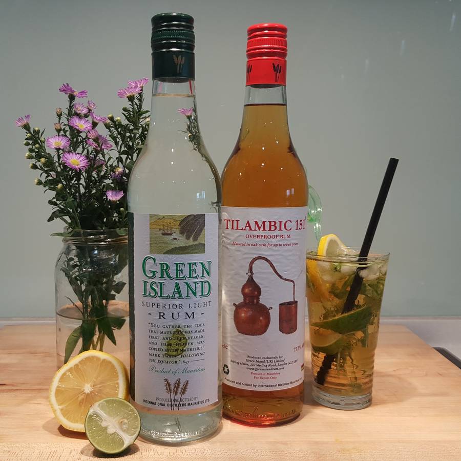 mauritian rum duo gift set by green island