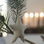 Fabric Star Christmas Tree Decoration, thumbnail 2 of 3