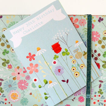 Personalised Daisies And Clover Card, 4 of 4