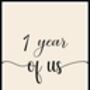 Personalised Anniversary Minimalist Typography Print Unframed, Sold As Individual Prints, thumbnail 5 of 7