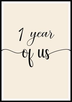 Personalised Anniversary Minimalist Typography Print Unframed, Sold As Individual Prints, 5 of 7