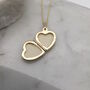 9ct Solid Gold Heart Locket Necklace, thumbnail 4 of 8