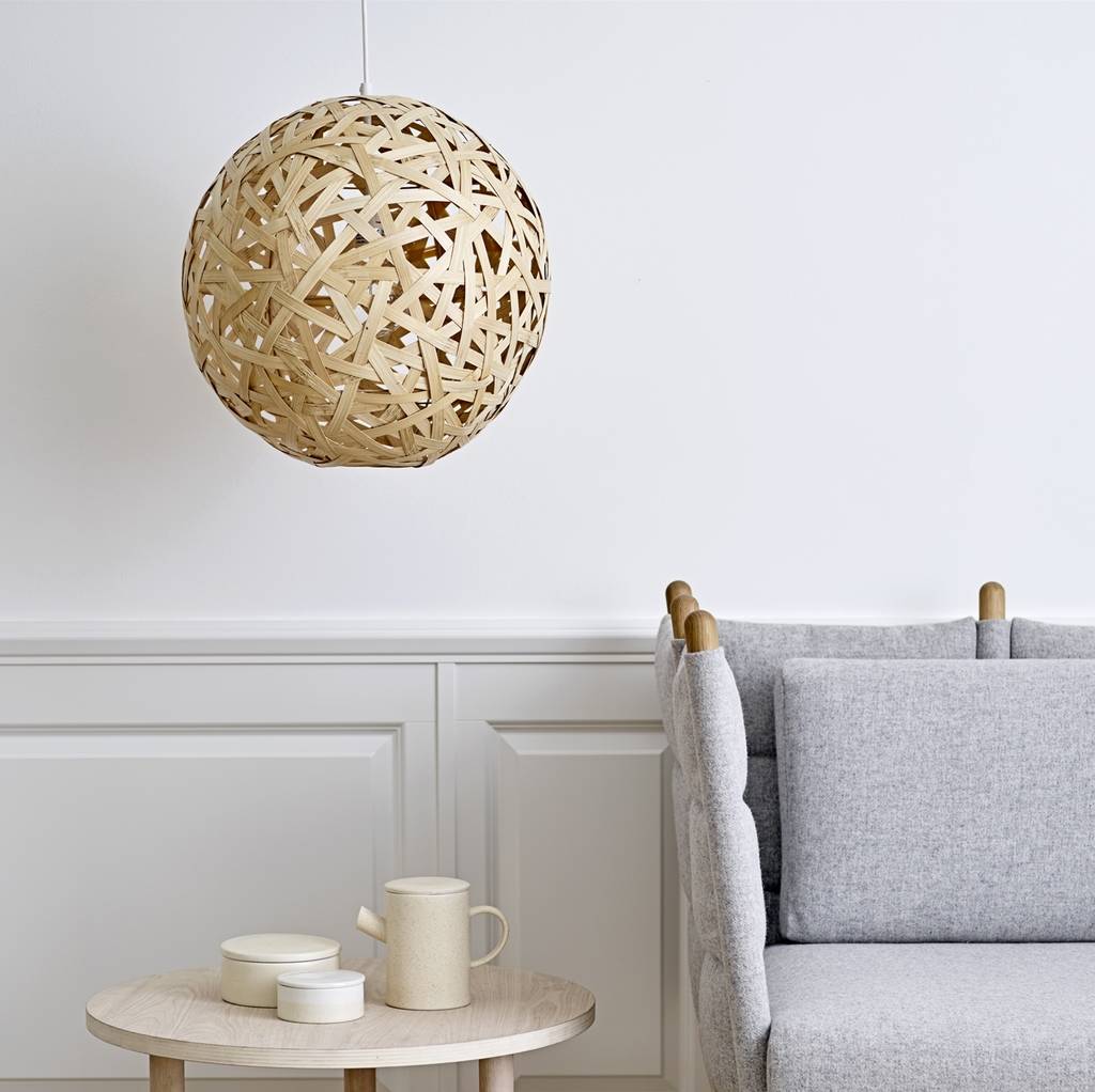 bamboo pendant light by idyll home