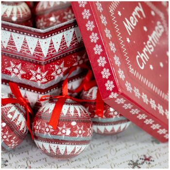 Seven.5cm Bauble Set Of 14, 7 of 9