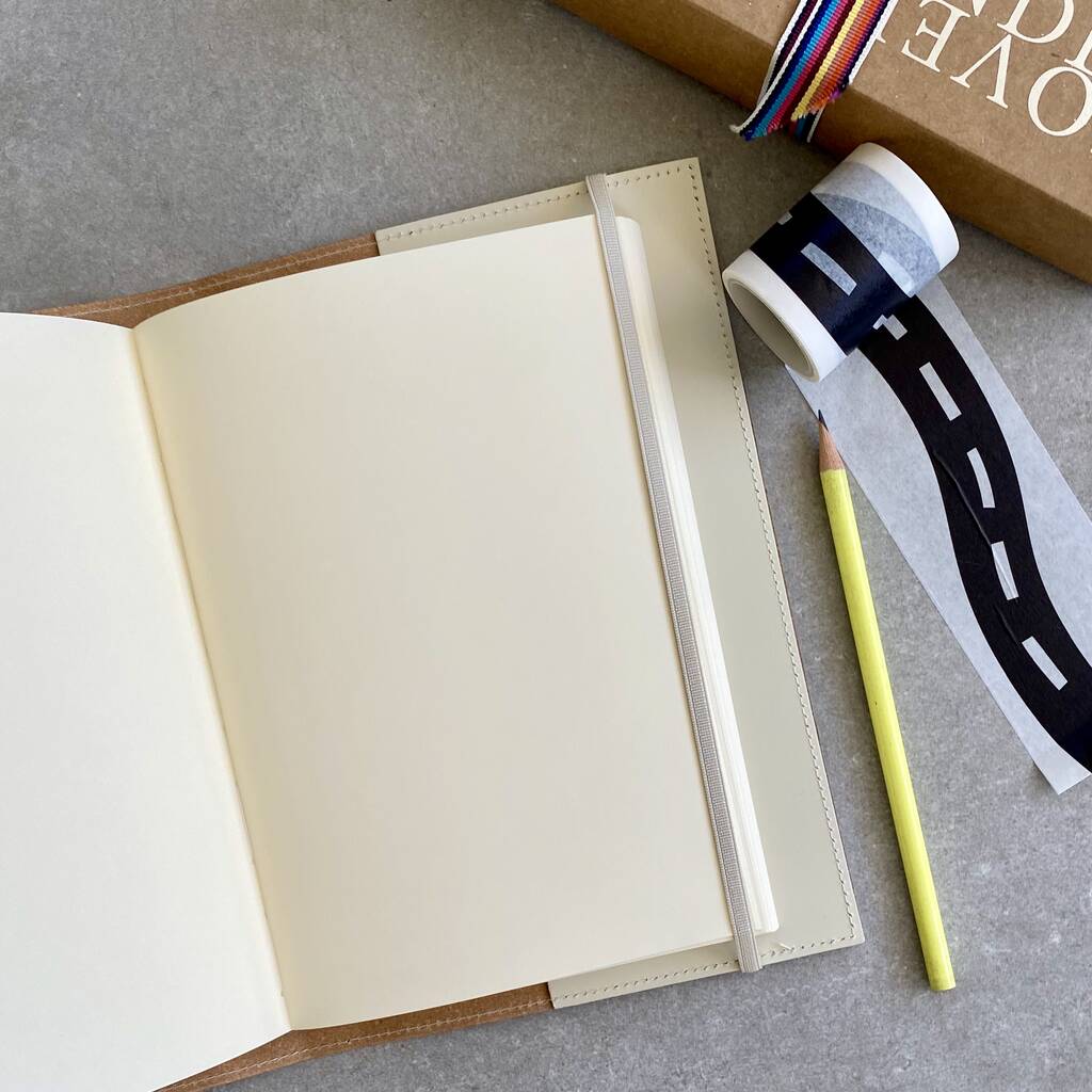 Personalised Refillable A5 Rainbow Leather Notebook By Undercover