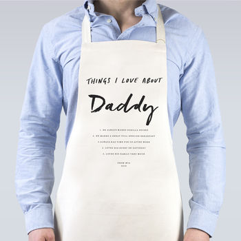 Things I Love About Dad Apron, 2 of 2