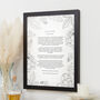 Personalised 'Use Your Own Words' Grey Floral Print, thumbnail 4 of 9