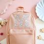 Liberty Of London Initial Children's Backpack Coral, thumbnail 2 of 6