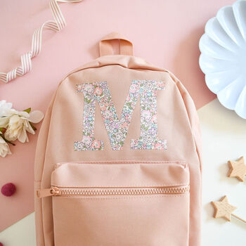 Liberty Of London Initial Children's Backpack Coral, 2 of 6