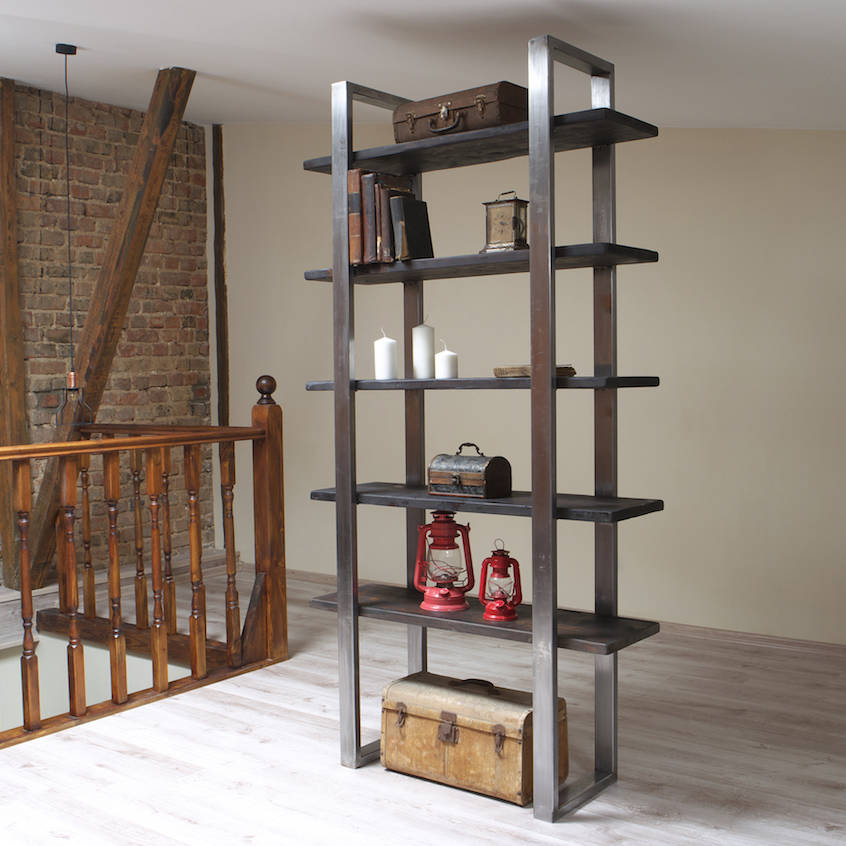 original_industrial style freestanding shelving unit