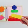 'Magic Rainbow' Mini Sensory Fabric Sewn Quiet Book, thumbnail 9 of 12
