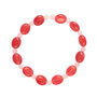 Pink Chalcedony And Rose Quartz Jelly Bean Bracelet, thumbnail 1 of 2