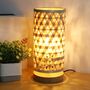Handmade Bamboo Bedside Table Lamp, thumbnail 1 of 6