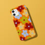 Retro Flower Phone Case Durable iPhone Samsung Mobile Cover, thumbnail 1 of 10