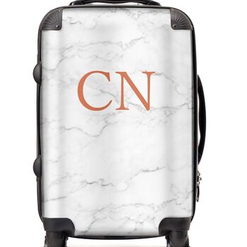 Marble Initial Suitcase, 3 of 12