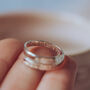 First Mother's Day Personalised Adjustable Silver Ring, thumbnail 1 of 6