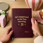 Personalised 21st Birthday Gift Notebook, thumbnail 1 of 7