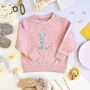 Liberty Of London Personalised Children's Jumper Pink, thumbnail 1 of 5