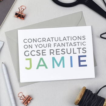 Personalised Fantastic Gcse Results Card, 2 of 6