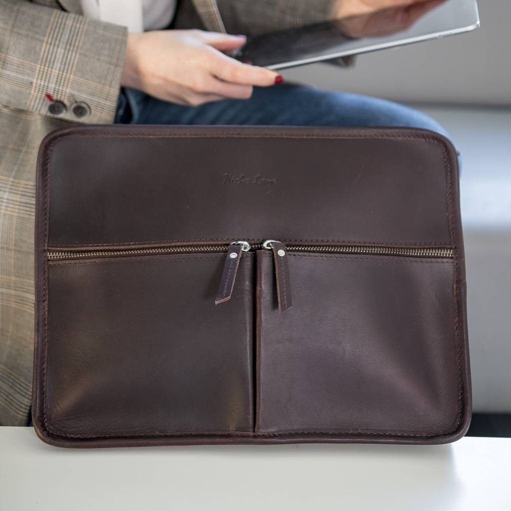 Personalised Leather iPad Tablet Bag By Niche Lane | notonthehighstreet.com