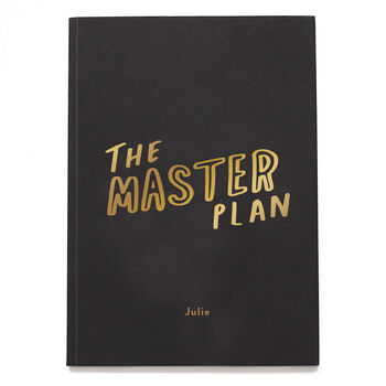 Master Plan Foil Personalised Notebook, 3 of 5