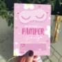 Pamper Party Invitations Pack Of 20, thumbnail 2 of 2