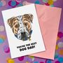 Personalised Staffie Father's Day Card, thumbnail 1 of 12